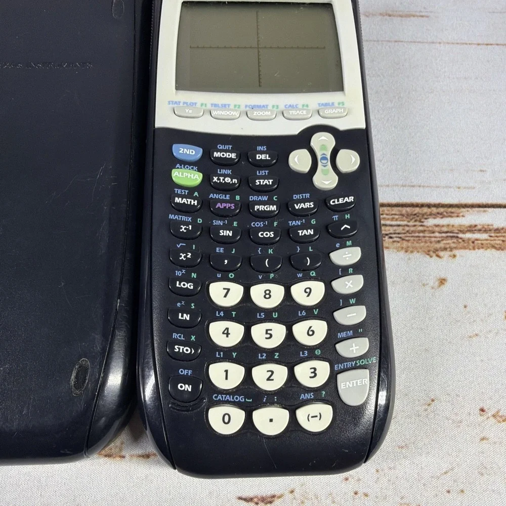 Tested Texas Instruments TI-84 Plus Graphing Calculator Black Severe Wear